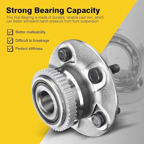 A-Premium 2 x Rear Wheel Bearing and Hub Assembly with ABS Ring & 5-Lug Compatible with Chrysler PT Cruiser 2001-2002 in Saudi Arabia