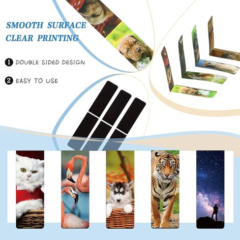 60 Pieces Cool Kids Magnetic Bookmarks Set for Kids Cute Animal Book Marks Space Galaxy Magnetic Bookmarks Cute Cat Bookmarks Cute Dog Bookmarks for Book Lovers Book Club Classroom Gifts for Students in Saudi Arabia