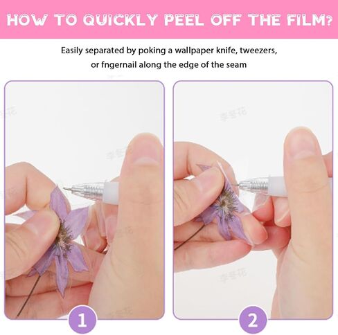 40 Pcs Transparent Dried Flower Bookmarks Handmade DIY Bookmarks Making Kit Crafts Clear Pressed Flower Bookmark Natural Flower Bookmark Maker Transparent Plant Floral Page Bookmark DIY Page Markers in Saudi Arabia