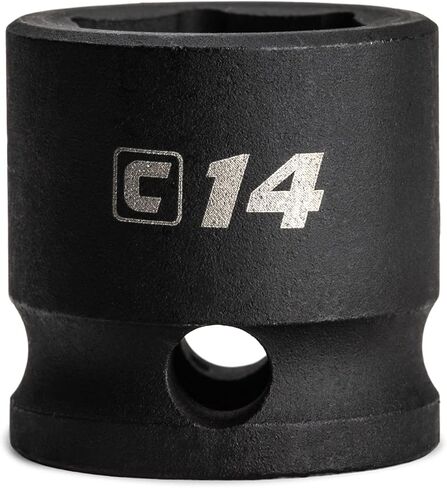 Capri Tools 14 mm Stubby Impact Socket, 3/8 in. Drive, 6 Point, Metric in Saudi Arabia