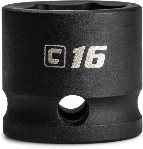 Capri Tools 14 mm Stubby Impact Socket, 3/8 in. Drive, 6 Point, Metric in Saudi Arabia