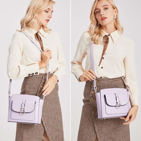 LA TERRE Lightweight Medium Crossbody Bags for Women, Small Crossbody Handbags Vegan Leather Shoulder Bag Purses in Kuwait