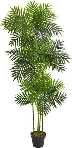 Nearly Natural 6' Phoenix Palm Tree Artificial Plant, Green in Saudi Arabia