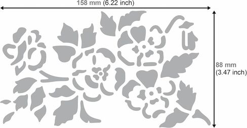 Aleks Melnyk No.356 Metal Stencil, Japanese Flowers Sakura, Small Stencil, 1 PC, Template for Wood Burning, Engraving, Crafting, Scrapbook, Art in Saudi Arabia