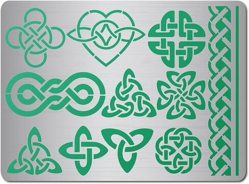 GORGECRAFT 5.5 x 7.5 Mushroom Stencils Metal Journal Stainless Steel Cutting Dies Stencil Reusable Star Moon Twig Template for Wood Carving DIY Scrapbooking Photo Album Decorative Embossing DIY in Saudi Arabia