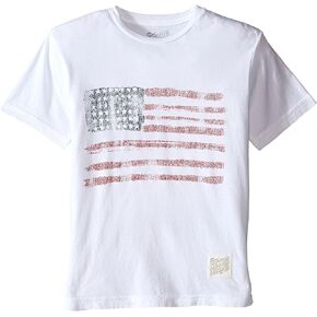 Boy's Vintage Cotton Short Sleeve American Flag Tee (Little Kids/Big Kids)