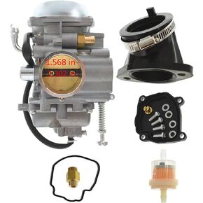Carburetor with Intake Manifold Boot Replacement for Sportsman 335 400 HO 500 Scrambler 500 4X4 Magnum 500 4X4 Big Boss 500 6X6