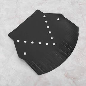 Fringed Mud Flap for Motorcycle,Motorcycle Rear Mud Flap Motorcycle Modification Mudguard Cover Decoration(Black) (Black Beard)