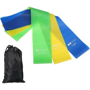 PATIKIL Resistance Bands Set, Elastic Workout Bands with 3 Resistance Levels, Towel Bands for Beach Chairs Cruise