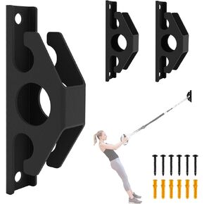 3PCS Resistance Band Wall Anchors, Wall Mounted Anchors for Resistance Bands, Wall Mount Workout Anchors for Home Gym Workouts, Strength Training, Physical Therapy