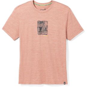 Smartwool Merino Wool Mountain Breeze Graphic Short Sleeve Tee for Men and Women (Regular Fit)
