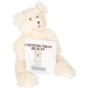 10" White and Blue Whispers from Heaven Teddy Bear Plush Toy