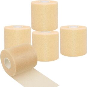 ANAMPION (6 Pack) White Athletic Sports Tape Very Strong Easy Tear No Sticky Residue Tape for Athlete & Sport Trainers & First Aid Wrap,Suitable for Bats,Tennis,Gymnastics & Boxing