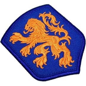 TINL036T هولندا معطف الأسلحة درع كرة القدم كرة القدم المطرزة التصحيح شعار العلامة الحديد أو خياطة الحجم in Kuwait