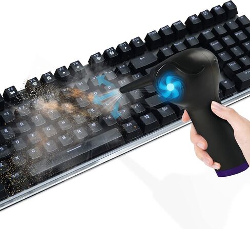 Compressed Air Duster, Double-N Electric Air Duster for Computers, 45000RPM 2 Speeds Powerful Cordless Air Duster 10000 mAh Dust Blower Compressed Air Blower for Computer Keyboard Car Cleaning in Saudi Arabia