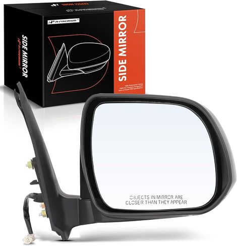 A-Premium Passenger Side Power Door Mirror - Compatible with Toyota Tacoma 2012 2013 2014 2015 - Non-Heated Manual Folding Black Outside Rear View Mirror - Replace# 8791004201 in Saudi Arabia