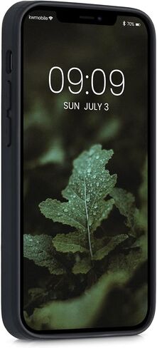 kwmobile Wood Case Compatible with Apple iPhone 12 Mini Case - Cover - Vintage Anchor Dark Brown in Kuwait