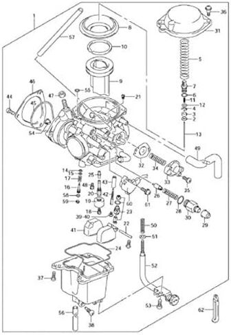 Carburetor Fits Suzuki LTZ400 Quadsport ATV (2003-2007) in Saudi Arabia