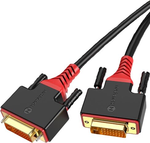 26.24 Feet DVI to DVI Cable Adapter OD 8.0- Male DVI-D Dual Link to Male DVI-D Dual Link - Cable Converter Supports Monitor, PC, TV, Gaming, Projector - 1080p Full HD 60Hz in Saudi Arabia