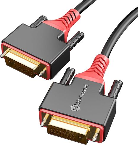 26.24 Feet DVI to DVI Cable Adapter OD 8.0- Male DVI-D Dual Link to Male DVI-D Dual Link - Cable Converter Supports Monitor, PC, TV, Gaming, Projector - 1080p Full HD 60Hz in Saudi Arabia