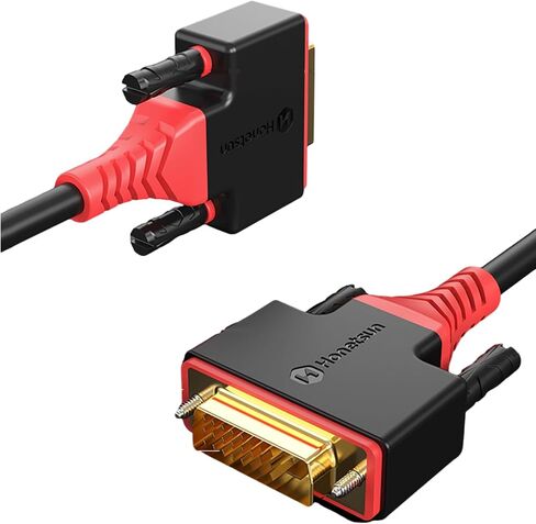 26.24 Feet DVI to DVI Cable Adapter OD 8.0- Male DVI-D Dual Link to Male DVI-D Dual Link - Cable Converter Supports Monitor, PC, TV, Gaming, Projector - 1080p Full HD 60Hz in Saudi Arabia