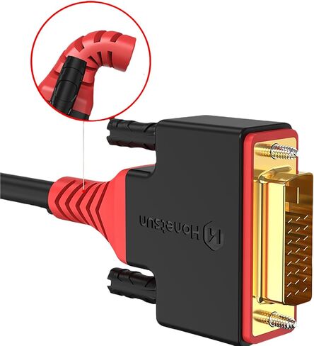 26.24 Feet DVI to DVI Cable Adapter OD 8.0- Male DVI-D Dual Link to Male DVI-D Dual Link - Cable Converter Supports Monitor, PC, TV, Gaming, Projector - 1080p Full HD 60Hz in Saudi Arabia