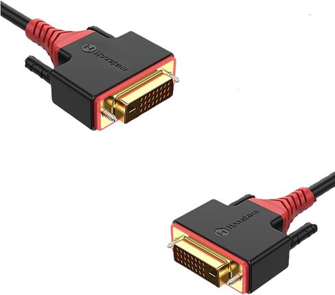 26.24 Feet DVI to DVI Cable Adapter OD 8.0- Male DVI-D Dual Link to Male DVI-D Dual Link - Cable Converter Supports Monitor, PC, TV, Gaming, Projector - 1080p Full HD 60Hz in Saudi Arabia