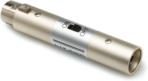 HOSA GMS-274 Karaoke Microphone Power On/Off Switch Adaptor - XLR3F to XLR3M in Saudi Arabia