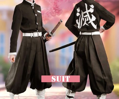 Nezuko Shinobu Demon Cosplay Costume Clothes Dress for Kids Adults Kimono with Bamboo Muzzle in Saudi Arabia
