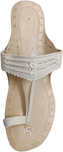 Genuine Leather Kolhapuri Slipper Chappals For Women | Leather Sandals Flats For Women |Stylish Ethinicwear For Women in Saudi Arabia