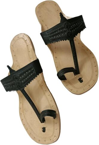 Genuine Leather Kolhapuri Slipper Chappals For Women | Leather Sandals Flats For Women |Stylish Ethinicwear For Women in Saudi Arabia