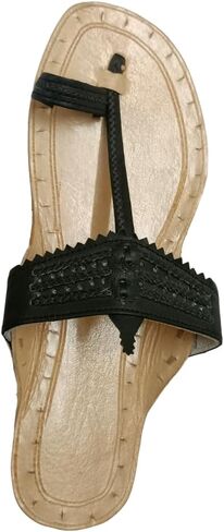 Genuine Leather Kolhapuri Slipper Chappals For Women | Leather Sandals Flats For Women |Stylish Ethinicwear For Women in Saudi Arabia