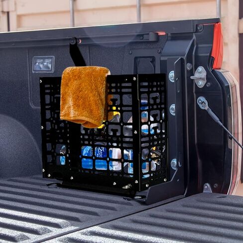 صندوق تخزين سرير الشاحنة Sze لعام 2022 سلة أدوات Toyota Tundra لسرير الشاحنة الصغيرة ملحقات منظم التخزين الخلفي للسيارة الداخلية لشاحنة الالتقاط الجانب الأيمن مقاوم للماء in Kuwait
