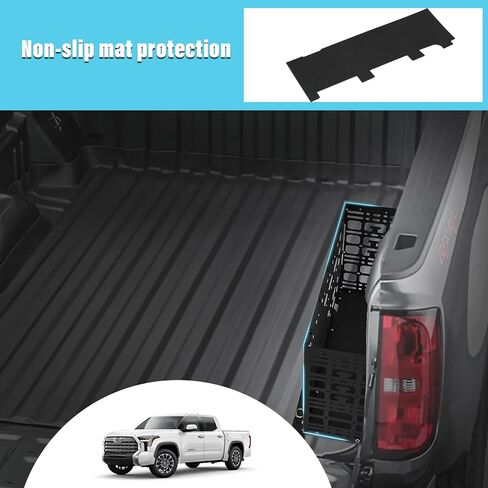 صندوق تخزين سرير الشاحنة Sze لعام 2022 سلة أدوات Toyota Tundra لسرير الشاحنة الصغيرة ملحقات منظم التخزين الخلفي للسيارة الداخلية لشاحنة الالتقاط الجانب الأيمن مقاوم للماء in Kuwait