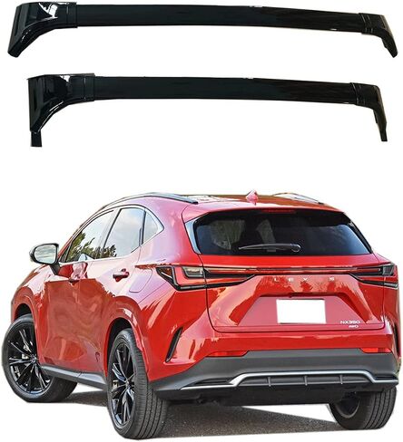 ROKIOTOEX Roof Rack Crossbars Fit for Lexu-s 2022 2023 2024 NX Flush Side Rails, Cross Bars for Rooftop Cargo Box Luggage, Ski Board, Bike Carrier – Gloss Black in Saudi Arabia