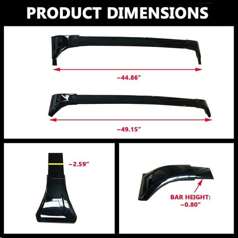ROKIOTOEX Roof Rack Crossbars Fit for Lexu-s 2022 2023 2024 NX Flush Side Rails, Cross Bars for Rooftop Cargo Box Luggage, Ski Board, Bike Carrier – Gloss Black in Saudi Arabia