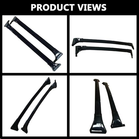 ROKIOTOEX Roof Rack Crossbars Fit for Lexu-s 2022 2023 2024 NX Flush Side Rails, Cross Bars for Rooftop Cargo Box Luggage, Ski Board, Bike Carrier – Gloss Black in Saudi Arabia