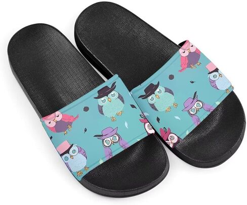 شباشب صيفية بنمط حيوانات لطيفة للنساء والأطفال، نعل ناعم غير قابل للانزلاق مفتوح عند الأصابع صندل منزلق in Kuwait