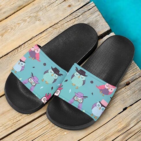 شباشب صيفية بنمط حيوانات لطيفة للنساء والأطفال، نعل ناعم غير قابل للانزلاق مفتوح عند الأصابع صندل منزلق in Kuwait