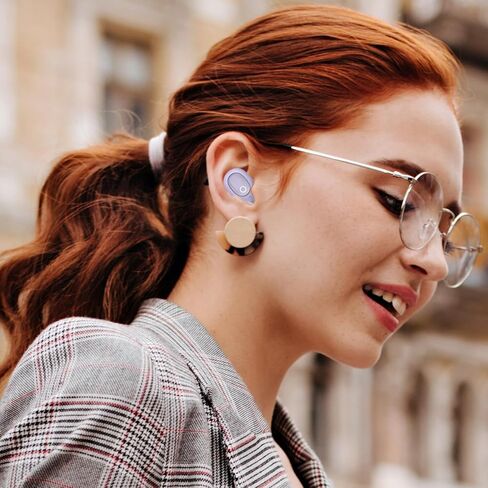 Wireless Earbuds for Small Ears Women Men, Purple Bluetooth Earbuds for Small Ear Canals, Mini Ear Buds Wireless Bluetooth Earphone for iPhone, Android Earbuds Wireless Bluetooth Mic in Kuwait