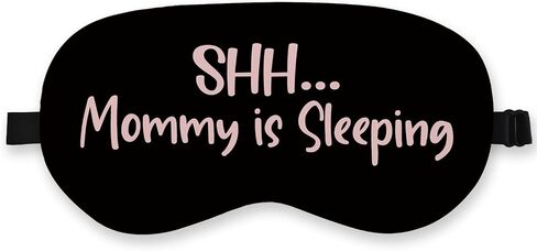 Mommy's Charging Silk Eye Mask for Sleeping, Funny Gift for Pregnant Wife, Blindfold Adjustable Strap Night Sleep Mask for New Mom, Airplane Travel Nap, Mothers Day Gifts Sleeping Mask Eye Cover in Saudi Arabia