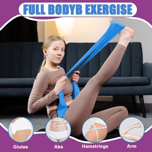 Resistance Bands Set, UOROMI Elastic Bands with 4 Resistance Levels, Exercise Bands Workout Resistance Bands Set for Strength Training,Yoga,Gym,Pilates,Fitness in Kuwait