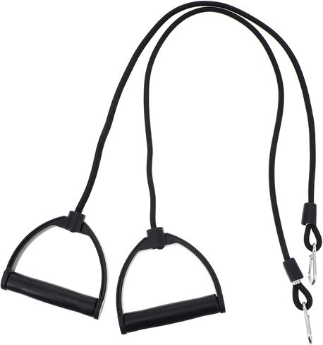 Toddmomy 1 Pair Fitness Pull Rope Exercise Belt Accessories for Men Workout Belt Stepper Pull Rope Stepper Resistance Bands Stair Steppers for Stepper Pull Bands Exercising Belts Black Man in Saudi Arabia
