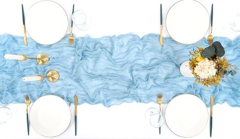 16 Pack Cheesecloth Table Runner 35x70 Inch Sage Green Table Runner Rustic Boho Gauze Cheese Cloth Table Runner Romantic Sheer Table Runner for Wedding Reception Party Bridal Shower Table Decor in Saudi Arabia