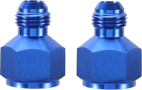 TOMALL 8AN Female to 6AN Male Flare Reducer Adapter Aluminum Flare Reducing Hose Union Fittings 2PCS(Blue) in Saudi Arabia