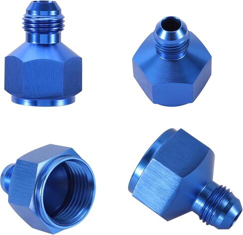 TOMALL 8AN Female to 6AN Male Flare Reducer Adapter Aluminum Flare Reducing Hose Union Fittings 2PCS(Blue) in Saudi Arabia