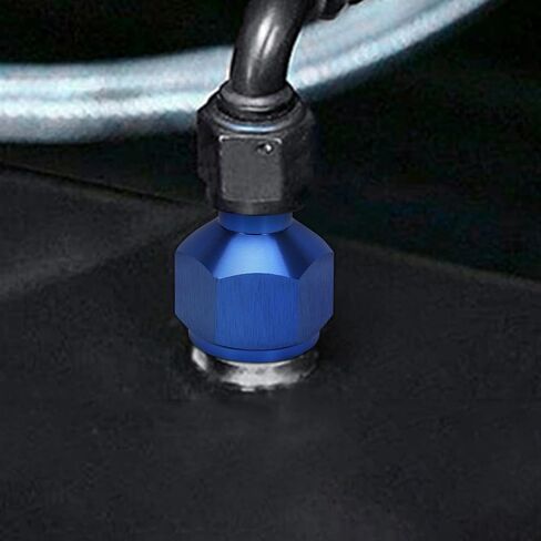 TOMALL 8AN Female to 6AN Male Flare Reducer Adapter Aluminum Flare Reducing Hose Union Fittings 2PCS(Blue) in Saudi Arabia