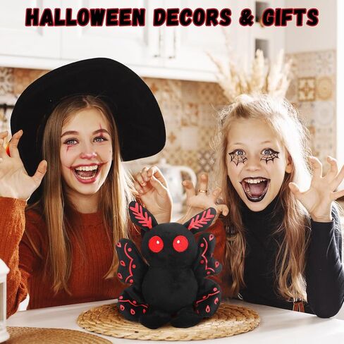 Jenaai Christmas Mothman Plush Toys Gifts Stuffed Baby Mothman Decoration Creepy Costume Accessory Supplies Christmas Party Gifts Stocking Stuffers for Boys Girls(Moth) in Saudi Arabia