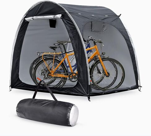 Bike Cover Storage Outdoor Portable Bicycle Tent for 4 Bike PU4000 Waterproof Cloth Durable 210D Oxford Fabric W/ Travel Bag in Saudi Arabia