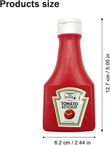 KAYNO 1 قطعة الكاتشب الأحمر وهمية لوازم الحفلات الرهيبة الكاتشب انسكاب ما قبل رياض الأطفال اللعب الجدة والكمامة اللعب in Kuwait